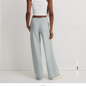 Women's Light light teal Wide-Leg Pants